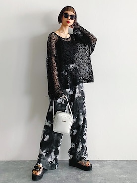 「PAGEBOY（ページボーイ）のアイテム（その他パンツ）」を使った、Hinechiさん（レディース・158cm）の春コーディネート