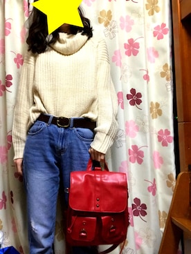 「赤リュック」｜bettyさん（レディース・160cm）の春コーディネート