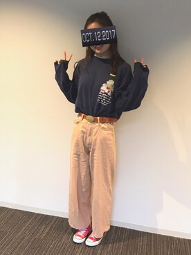 「Dip Drops（Dip Drops）のアイテム」を使った、bettyさん（レディース・161cm）の秋コーディネート