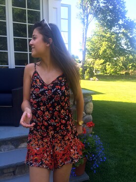 「アイテム（アンサンブル、レッド系）」を使った、jillboさん（レディース・163cm）の春コーディネート