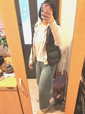 「UNITED ARROWS（ユナイテッドアローズ）のアイテム（ダウンベスト）」を使った、まろんさん（レディース・160cm）の秋コーディネート