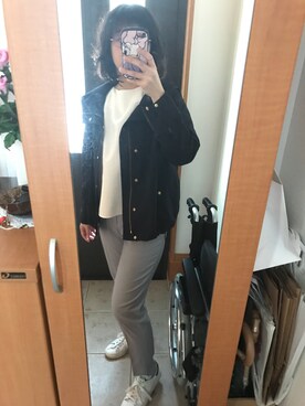 「FRAMeWORK（フレームワーク）のアイテム（マウンテンパーカー）」を使った、まろんさん（レディース・160cm）の春コーディネート