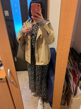 「FRAMeWORK（フレームワーク）のアイテム（マウンテンパーカー）」を使った、まろんさん（レディース・160cm）の春コーディネート