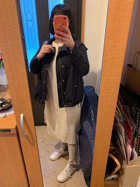 「FRAMeWORK（フレームワーク）のアイテム（マウンテンパーカー）」を使った、まろんさん（レディース・160cm）の春コーディネート