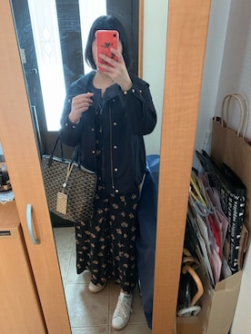 「FRAMeWORK（フレームワーク）のアイテム（マウンテンパーカー）」を使った、まろんさん（レディース・160cm）の春コーディネート