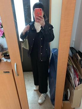 「FRAMeWORK（フレームワーク）のアイテム（マウンテンパーカー）」を使った、まろんさん（レディース・160cm）の春コーディネート