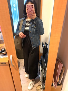 「ラフスタイル」｜「アイテム（サロペット/オーバーオール）」を使った、まろんさん（レディース・160cm）の秋コーディネート