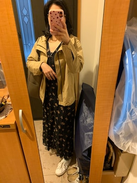 「FRAMeWORK（フレームワーク）のアイテム（マウンテンパーカー）」を使った、まろんさん（レディース・160cm）の秋コーディネート