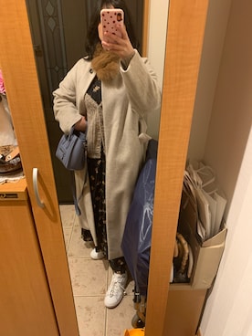 「adidas Originals（アディダスオリジナルス）の＜adidas Originals（アディダス）＞∴Stan Smith スタンスミス/スニーカー ◆（スニーカー）」を使った、まろんさん（レディース・160cm）の冬コーディネート