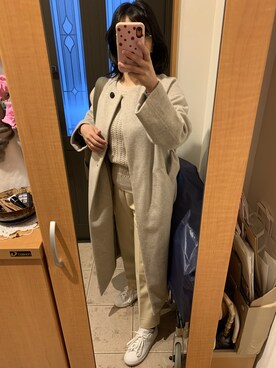 「adidas Originals（アディダスオリジナルス）の＜adidas Originals（アディダス）＞∴Stan Smith スタンスミス/スニーカー ◆（スニーカー）」を使った、まろんさん（レディース・160cm）の冬コーディネート