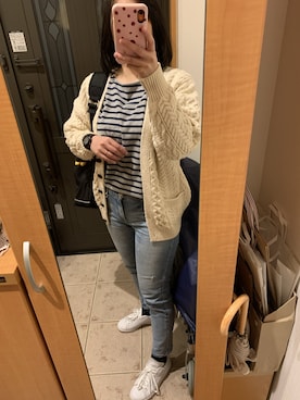 「adidas Originals（アディダスオリジナルス）の＜adidas Originals（アディダス）＞∴Stan Smith スタンスミス/スニーカー ◆（スニーカー）」を使った、まろんさん（レディース・160cm）の冬コーディネート