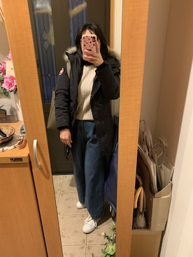 「adidas Originals（アディダスオリジナルス）の＜adidas Originals（アディダス）＞∴Stan Smith スタンスミス/スニーカー ◆（スニーカー）」を使った、まろんさん（レディース・160cm）の冬コーディネート