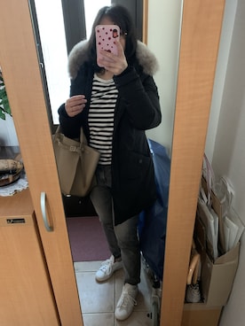 「adidas Originals（アディダスオリジナルス）の＜adidas Originals（アディダス）＞∴Stan Smith スタンスミス/スニーカー ◆（スニーカー）」を使った、まろんさん（レディース・160cm）の冬コーディネート