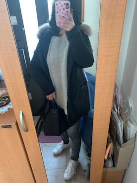 「adidas Originals（アディダスオリジナルス）の＜adidas Originals（アディダス）＞∴Stan Smith スタンスミス/スニーカー ◆（スニーカー）」を使った、まろんさん（レディース・160cm）の冬コーディネート