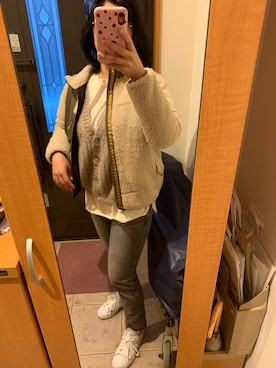 「adidas Originals（アディダスオリジナルス）の＜adidas Originals（アディダス）＞∴Stan Smith スタンスミス/スニーカー ◆（スニーカー）」を使った、まろんさん（レディース・160cm）の冬コーディネート