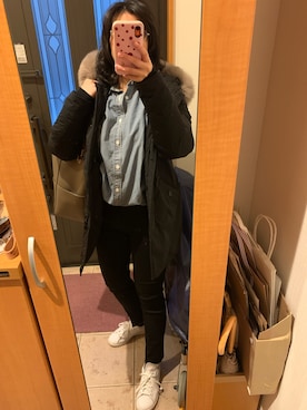 「adidas Originals（アディダスオリジナルス）の＜adidas Originals（アディダス）＞∴Stan Smith スタンスミス/スニーカー ◆（スニーカー）」を使った、まろんさん（レディース・160cm）の冬コーディネート