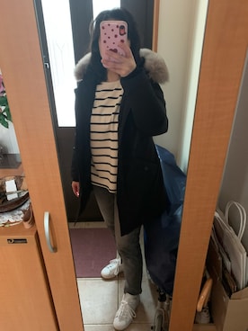 「adidas Originals（アディダスオリジナルス）の＜adidas Originals（アディダス）＞∴Stan Smith スタンスミス/スニーカー ◆（スニーカー）」を使った、まろんさん（レディース・160cm）の冬コーディネート