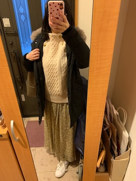 「adidas Originals（アディダスオリジナルス）の＜adidas Originals（アディダス）＞∴Stan Smith スタンスミス/スニーカー ◆（スニーカー）」を使った、まろんさん（レディース・160cm）の冬コーディネート