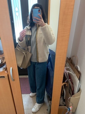 「adidas Originals（アディダスオリジナルス）の＜adidas Originals（アディダス）＞∴Stan Smith スタンスミス/スニーカー ◆（スニーカー）」を使った、まろんさん（レディース・160cm）の冬コーディネート