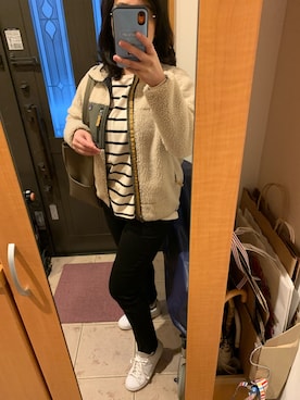 「adidas Originals（アディダスオリジナルス）の＜adidas Originals（アディダス）＞∴Stan Smith スタンスミス/スニーカー ◆（スニーカー）」を使った、まろんさん（レディース・160cm）の冬コーディネート