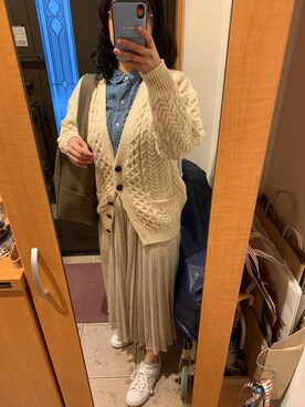 「adidas Originals（アディダスオリジナルス）の＜adidas Originals（アディダス）＞∴Stan Smith スタンスミス/スニーカー ◆（スニーカー）」を使った、まろんさん（レディース・160cm）の冬コーディネート