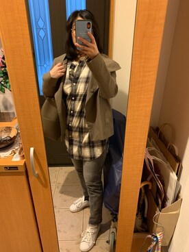 「adidas Originals（アディダスオリジナルス）の＜adidas Originals（アディダス）＞∴Stan Smith スタンスミス/スニーカー ◆（スニーカー）」を使った、まろんさん（レディース・160cm）の春コーディネート