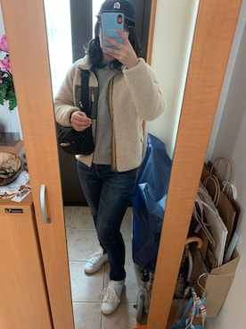 「adidas Originals（アディダスオリジナルス）の＜adidas Originals（アディダス）＞∴Stan Smith スタンスミス/スニーカー ◆（スニーカー）」を使った、まろんさん（レディース・160cm）の春コーディネート