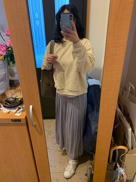 「reca（レカ）のアイテム（パーカー）」を使った、まろんさん（レディース・160cm）の春コーディネート