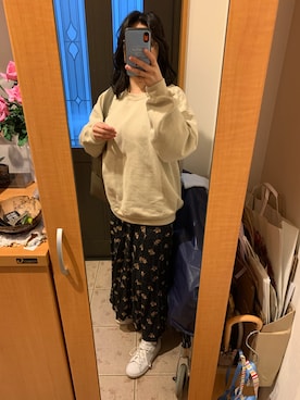 「adidas Originals（アディダスオリジナルス）の＜adidas Originals（アディダス）＞∴Stan Smith スタンスミス/スニーカー ◆（スニーカー）」を使った、まろんさん（レディース・160cm）の春コーディネート