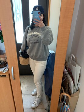 「adidas Originals（アディダスオリジナルス）の＜adidas Originals（アディダス）＞∴Stan Smith スタンスミス/スニーカー ◆（スニーカー）」を使った、まろんさん（レディース・160cm）の春コーディネート