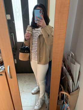 「adidas Originals（アディダスオリジナルス）の＜adidas Originals（アディダス）＞∴Stan Smith スタンスミス/スニーカー ◆（スニーカー）」を使った、まろんさん（レディース・160cm）の春コーディネート