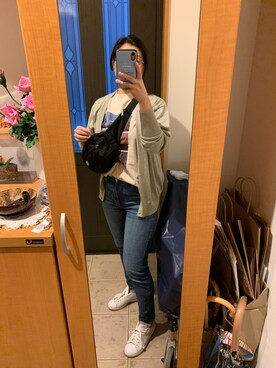 「adidas Originals（アディダスオリジナルス）の＜adidas Originals（アディダス）＞∴Stan Smith スタンスミス/スニーカー ◆（スニーカー）」を使った、まろんさん（レディース・160cm）の春コーディネート