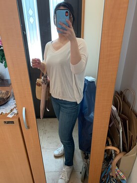 「adidas Originals（アディダスオリジナルス）の＜adidas Originals（アディダス）＞∴Stan Smith スタンスミス/スニーカー ◆（スニーカー）」を使った、まろんさん（レディース・160cm）の春コーディネート