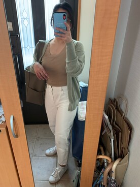 「adidas Originals（アディダスオリジナルス）の＜adidas Originals（アディダス）＞∴Stan Smith スタンスミス/スニーカー ◆（スニーカー）」を使った、まろんさん（レディース・160cm）の春コーディネート