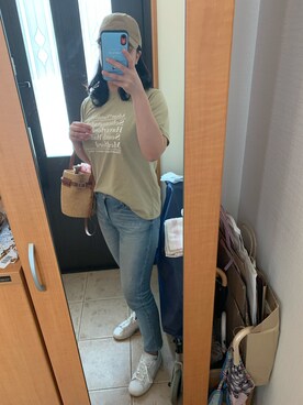 「adidas Originals（アディダスオリジナルス）の＜adidas Originals（アディダス）＞∴Stan Smith スタンスミス/スニーカー ◆（スニーカー）」を使った、まろんさん（レディース・160cm）の春コーディネート