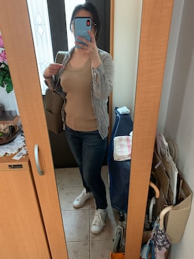 「adidas Originals（アディダスオリジナルス）の＜adidas Originals（アディダス）＞∴Stan Smith スタンスミス/スニーカー ◆（スニーカー）」を使った、まろんさん（レディース・160cm）の夏コーディネート