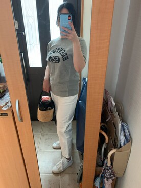 「adidas Originals（アディダスオリジナルス）の＜adidas Originals（アディダス）＞∴Stan Smith スタンスミス/スニーカー ◆（スニーカー）」を使った、まろんさん（レディース・160cm）の夏コーディネート