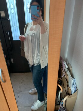 「adidas Originals（アディダスオリジナルス）の＜adidas Originals（アディダス）＞∴Stan Smith スタンスミス/スニーカー ◆（スニーカー）」を使った、まろんさん（レディース・160cm）の夏コーディネート