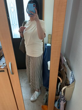 「adidas Originals（アディダスオリジナルス）の＜adidas Originals（アディダス）＞∴Stan Smith スタンスミス/スニーカー ◆（スニーカー）」を使った、まろんさん（レディース・160cm）の夏コーディネート