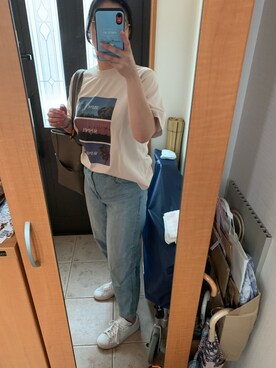 「adidas Originals（アディダスオリジナルス）の＜adidas Originals（アディダス）＞∴Stan Smith スタンスミス/スニーカー ◆（スニーカー）」を使った、まろんさん（レディース・160cm）の夏コーディネート