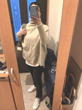 「adidas Originals（アディダスオリジナルス）の＜adidas Originals（アディダス）＞∴Stan Smith スタンスミス/スニーカー ◆（スニーカー）」を使った、まろんさん（レディース・160cm）の冬コーディネート