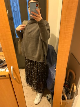 「adidas Originals（アディダスオリジナルス）の＜adidas Originals（アディダス）＞∴Stan Smith スタンスミス/スニーカー ◆（スニーカー）」を使った、まろんさん（レディース・160cm）の冬コーディネート