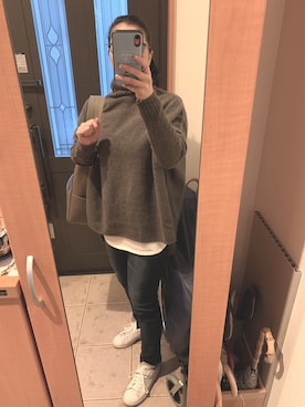 「adidas Originals（アディダスオリジナルス）の＜adidas Originals（アディダス）＞∴Stan Smith スタンスミス/スニーカー ◆（スニーカー）」を使った、まろんさん（レディース・160cm）の冬コーディネート