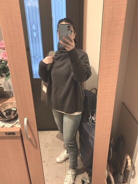 「adidas Originals（アディダスオリジナルス）の＜adidas Originals（アディダス）＞∴Stan Smith スタンスミス/スニーカー ◆（スニーカー）」を使った、まろんさん（レディース・160cm）の冬コーディネート