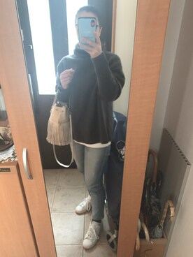 「adidas Originals（アディダスオリジナルス）の＜adidas Originals（アディダス）＞∴Stan Smith スタンスミス/スニーカー ◆（スニーカー）」を使った、まろんさん（レディース・160cm）の冬コーディネート