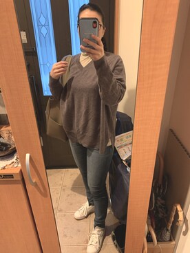 「adidas Originals（アディダスオリジナルス）の＜adidas Originals（アディダス）＞∴Stan Smith スタンスミス/スニーカー ◆（スニーカー）」を使った、まろんさん（レディース・160cm）の冬コーディネート