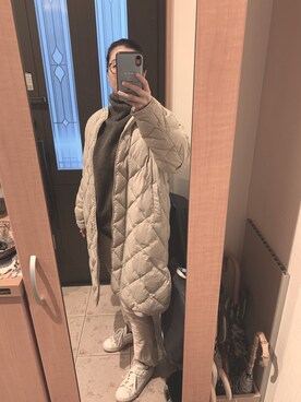 「adidas Originals（アディダスオリジナルス）の＜adidas Originals（アディダス）＞∴Stan Smith スタンスミス/スニーカー ◆（スニーカー）」を使った、まろんさん（レディース・160cm）の冬コーディネート