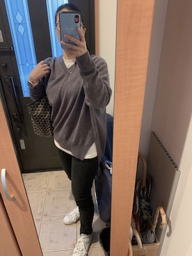 「adidas Originals（アディダスオリジナルス）の＜adidas Originals（アディダス）＞∴Stan Smith スタンスミス/スニーカー ◆（スニーカー）」を使った、まろんさん（レディース・160cm）の冬コーディネート