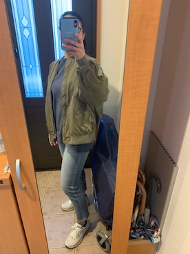 「FRAMeWORK（フレームワーク）のアイテム（ブルゾン）」を使った、まろんさん（レディース・160cm）の春コーディネート