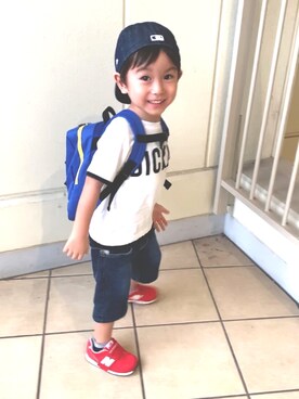 「BdeR（ビーデアール）のアイテム」を使った、taku☺︎saraさん（キッズ・90cm）の秋コーディネート